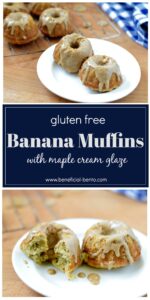 These gluten free banana muffins are easy to bake. Learn how at beneficial-bento.com