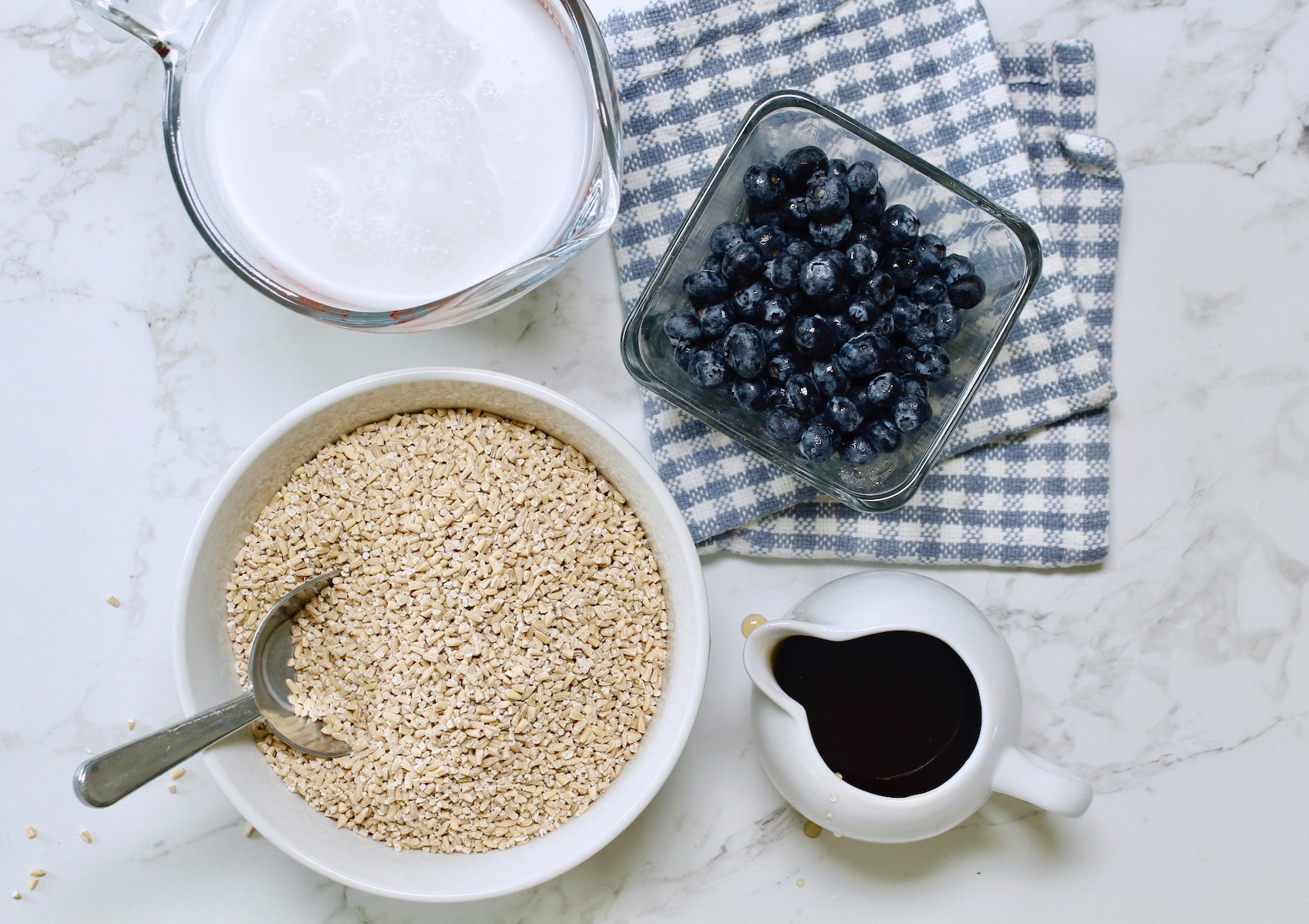 blueberry coconut oats, ingredients