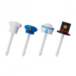 chef hat, captain's hat, sailor hat, and a top hat - cute finishing touch for your little bento creations :)