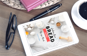 Gluten Free Bread School video course on a tablet