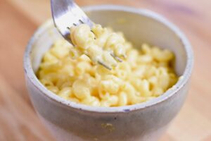 gluten free mac and cheese in a bowl