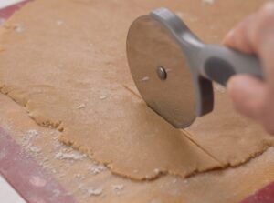 cut with pizza cutter