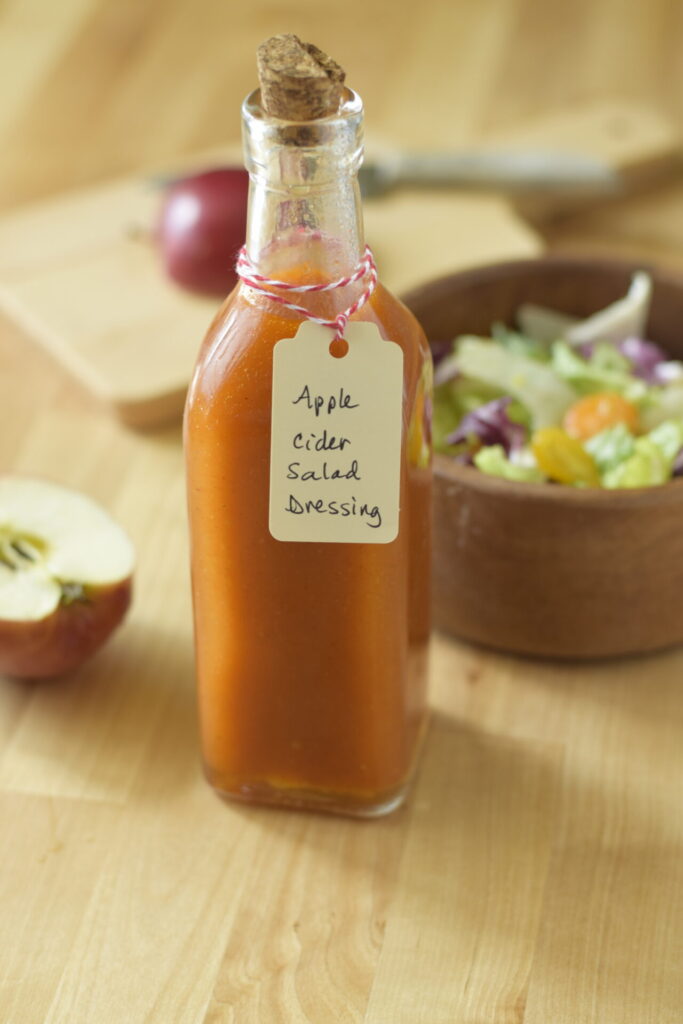 apple cider salad dressing in bottle