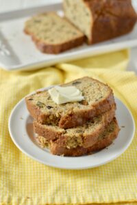 gluten free banana bread slices