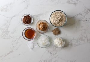 Chocolate No-bake cookie ingredients