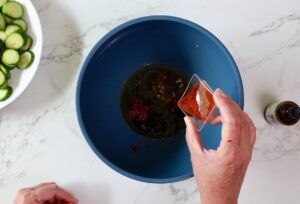Step 2. combine dressing ingredients