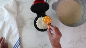 step 5. bake in waffle maker