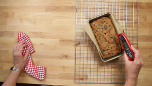 Step 10. Bake until internal thermometer reads 200 degrees.