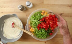 step 5. add vegetables