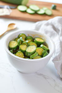 sweet chili cucumber salad