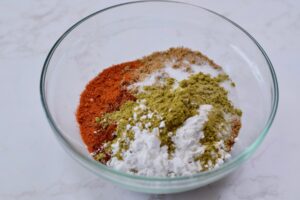 step 1. add taco seasoning ingredients to a bowl.