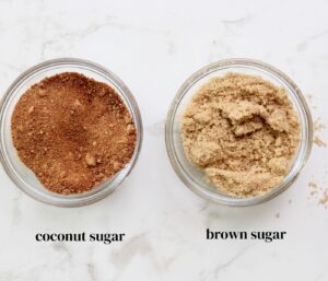 coconut sugar, brown sugar