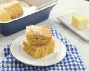 gluten free cornbread with butter