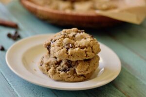 chewy pumpkin chocolate chip cookies, gluten free