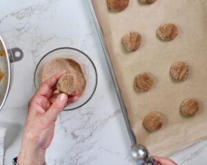 Step 7. Place on cookie sheet.
