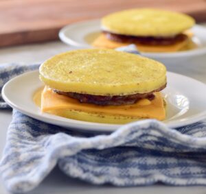 breakfast sandwich closeup