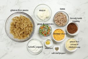 GF tuna casserole ingredients