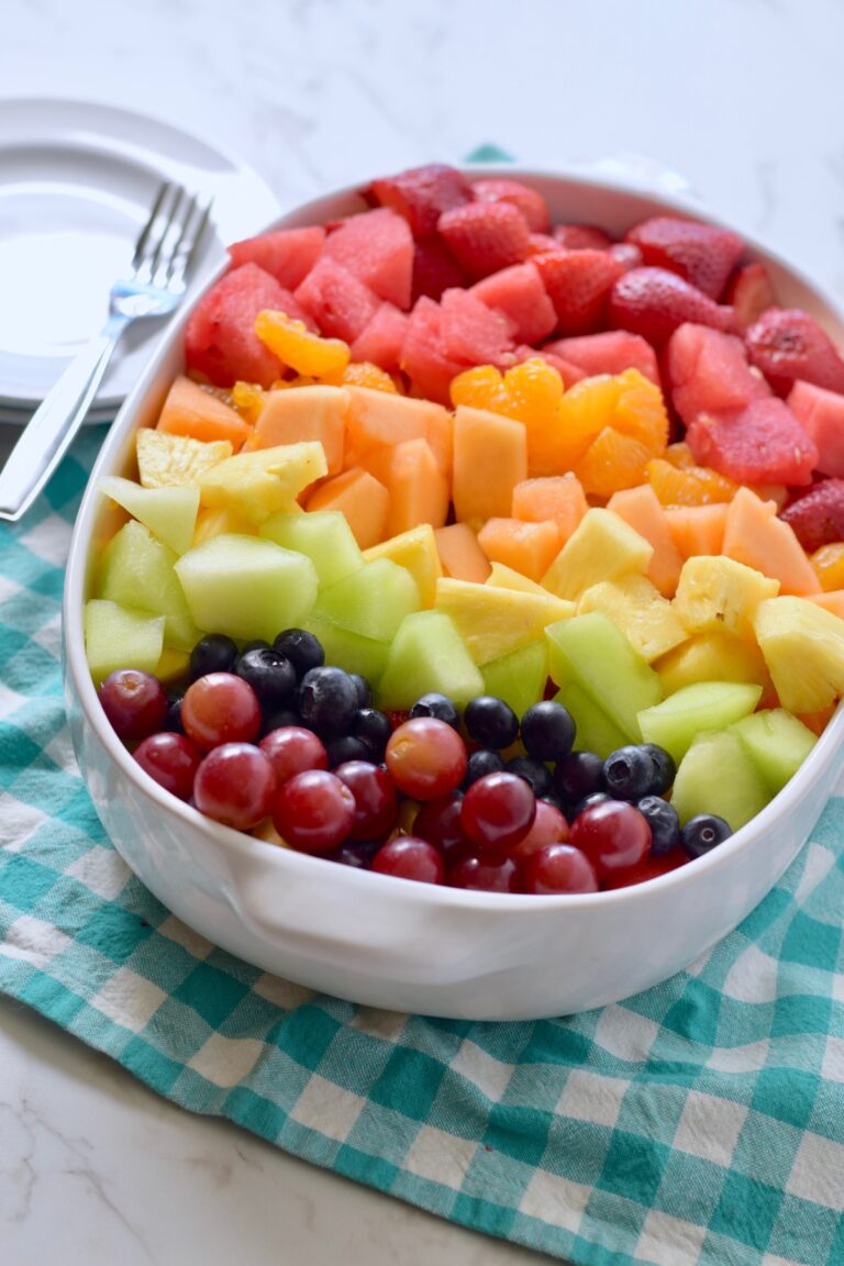 rainbow fruit salad vertical