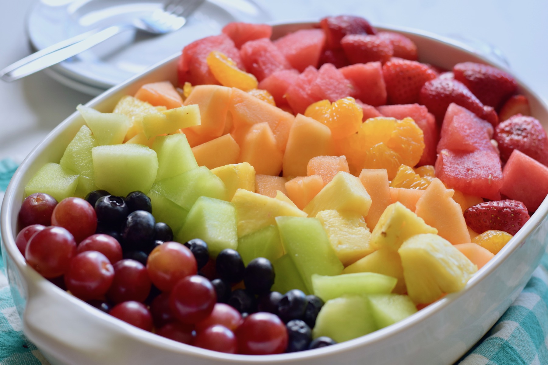 rainbow fruit salad wide