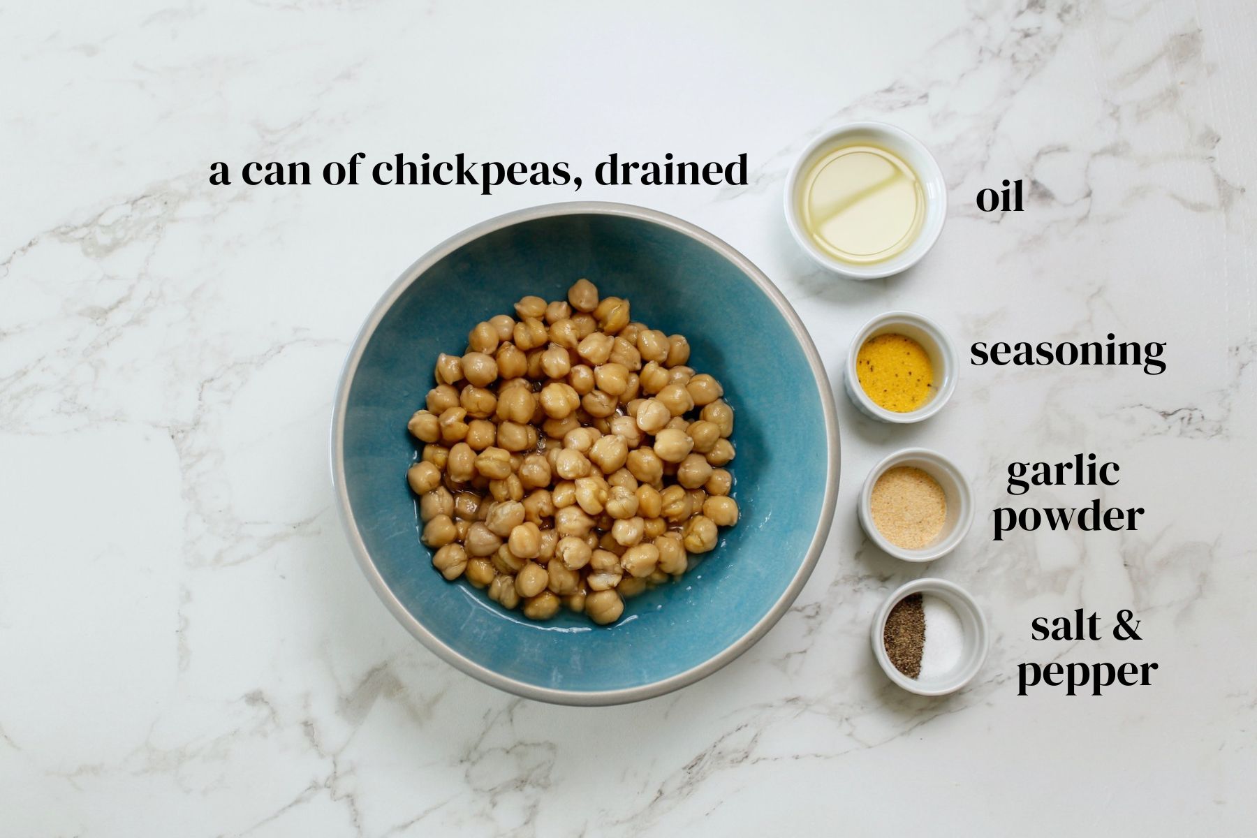 air fried chickpeas ingredients