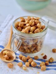 crispy chickpeas in jar