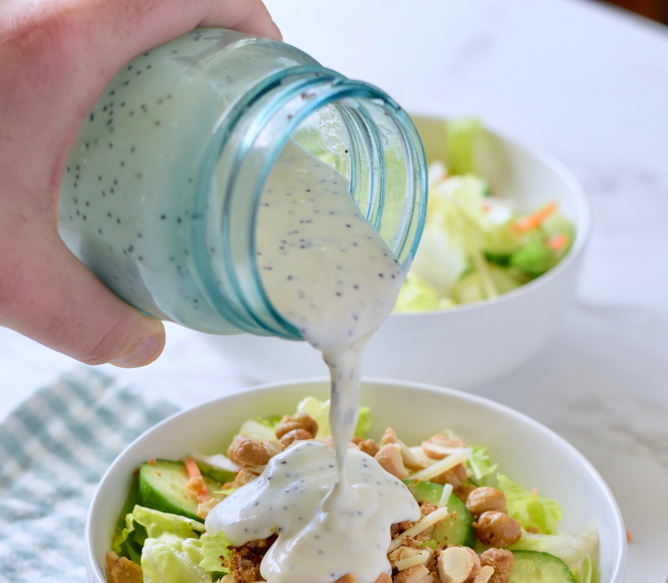 pour over salad