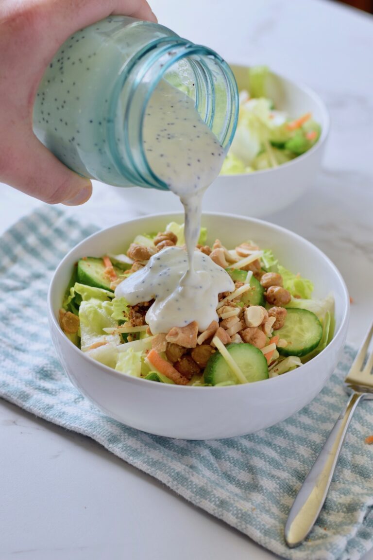 salad with dressing