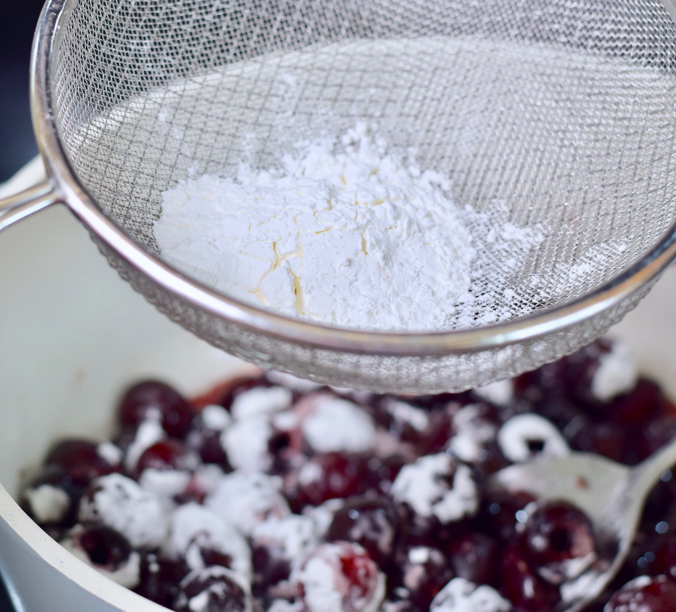 step 3. sprinkle cornstarch