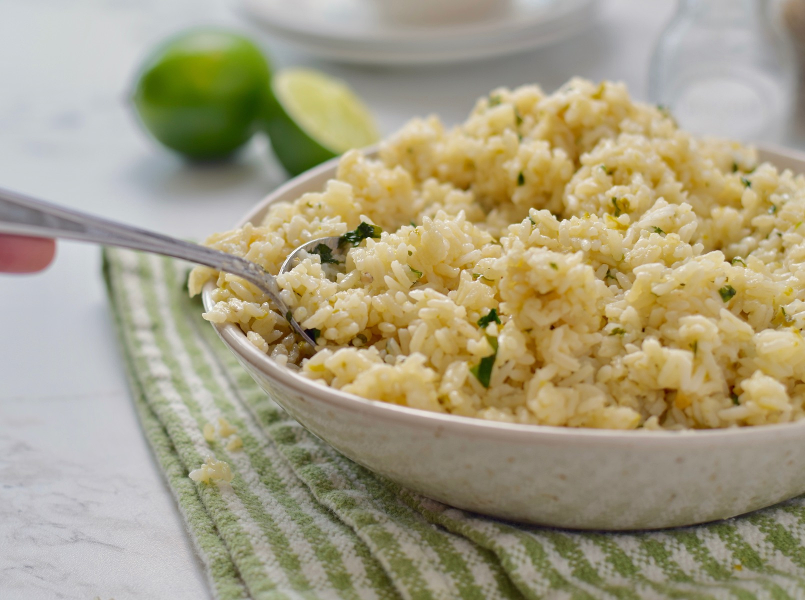 lime cilantro rice, wide