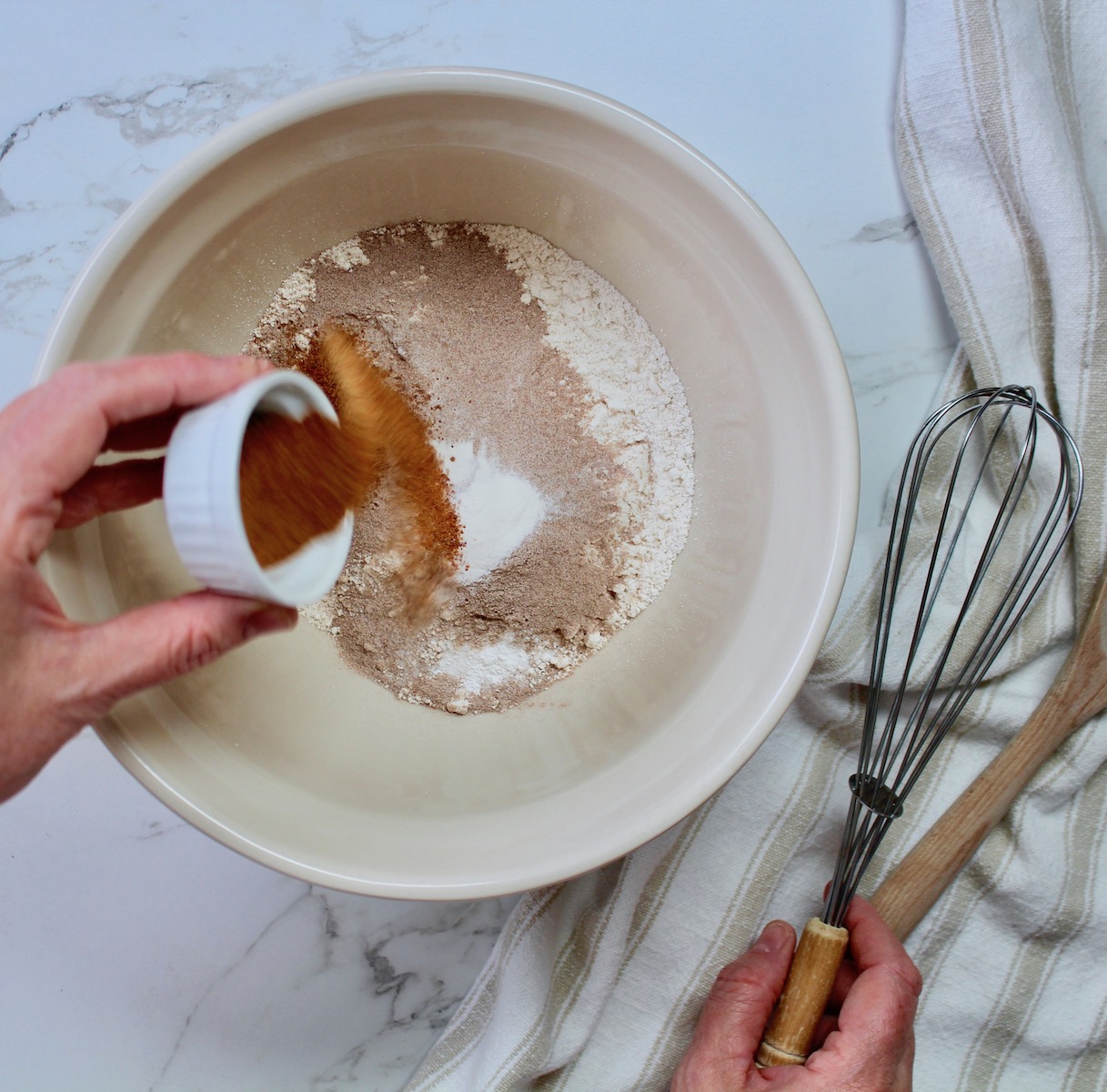 step 1. mix dry ingredients