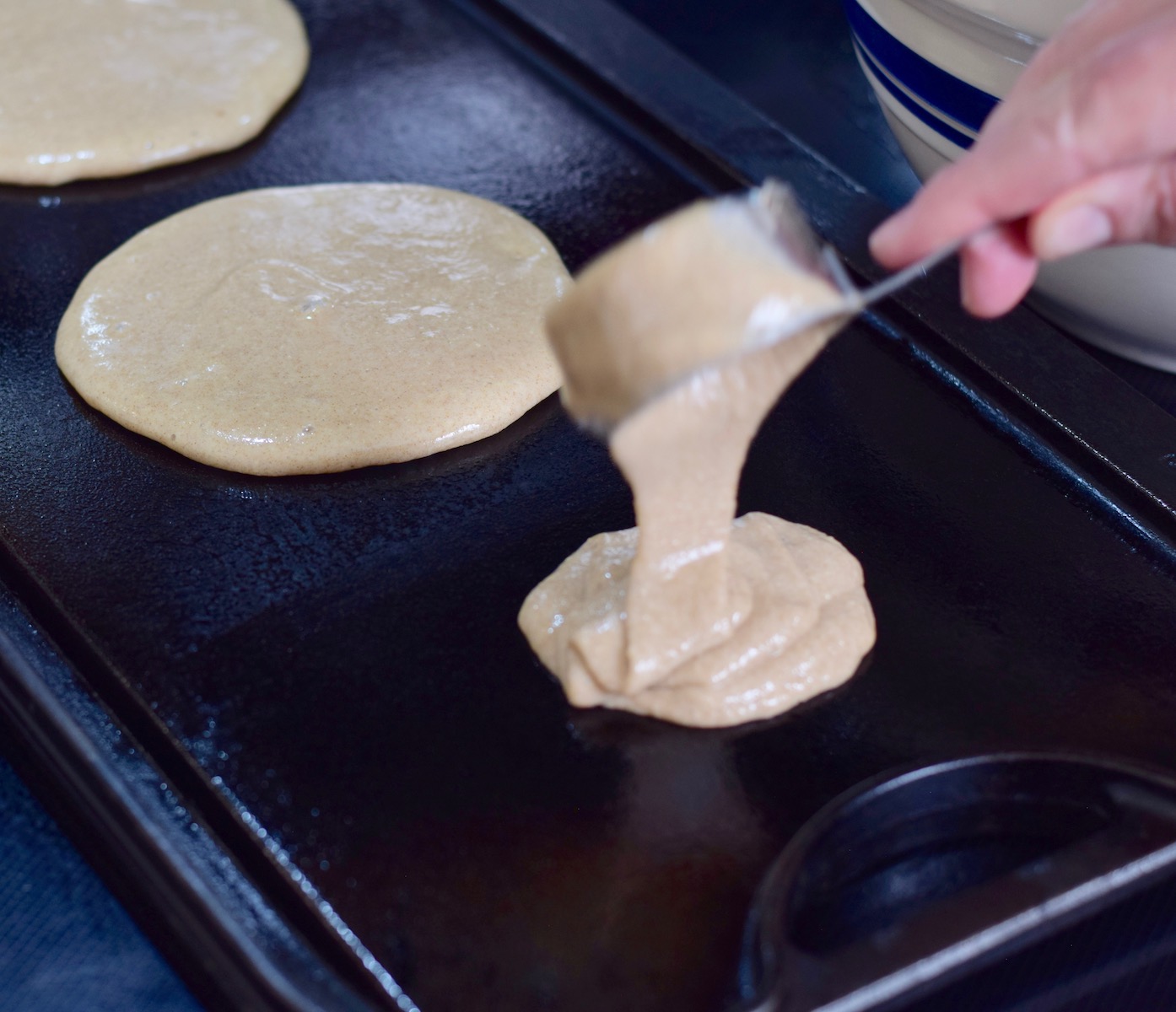 step 6. pour batter