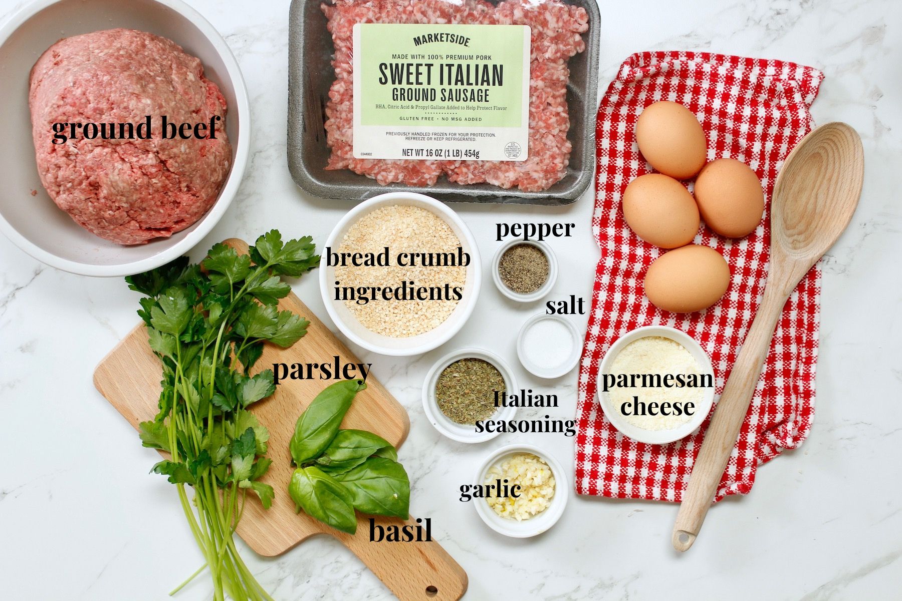 gluten free meatball ingredients