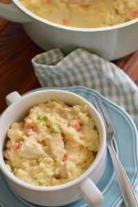 chicken and rice, vertical