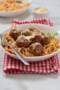 gluten free meatballs with parmesan