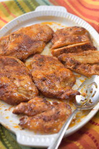 juicy chicken breast, platter