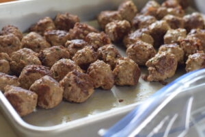 meatballs in dish