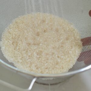 step 2. rinse rice