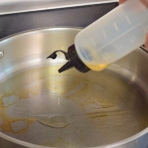 step 6. heat oil