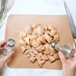 step 2. salt and pepper