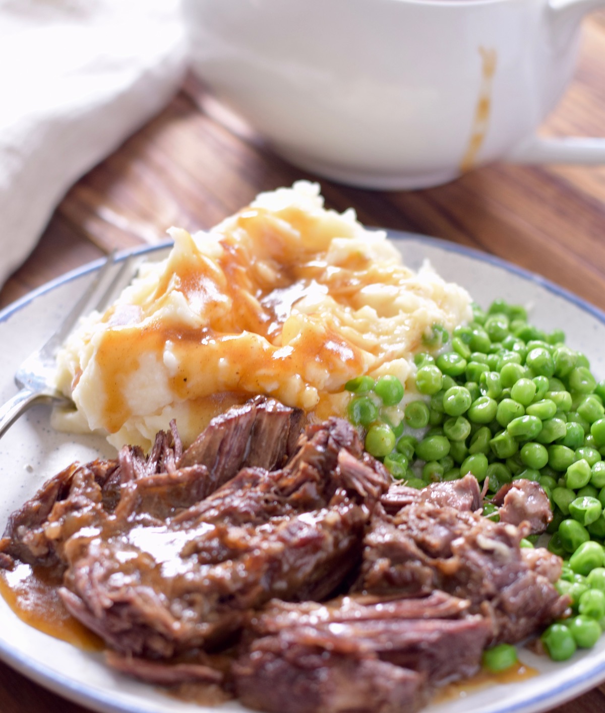 mashed potatoes with pot roast