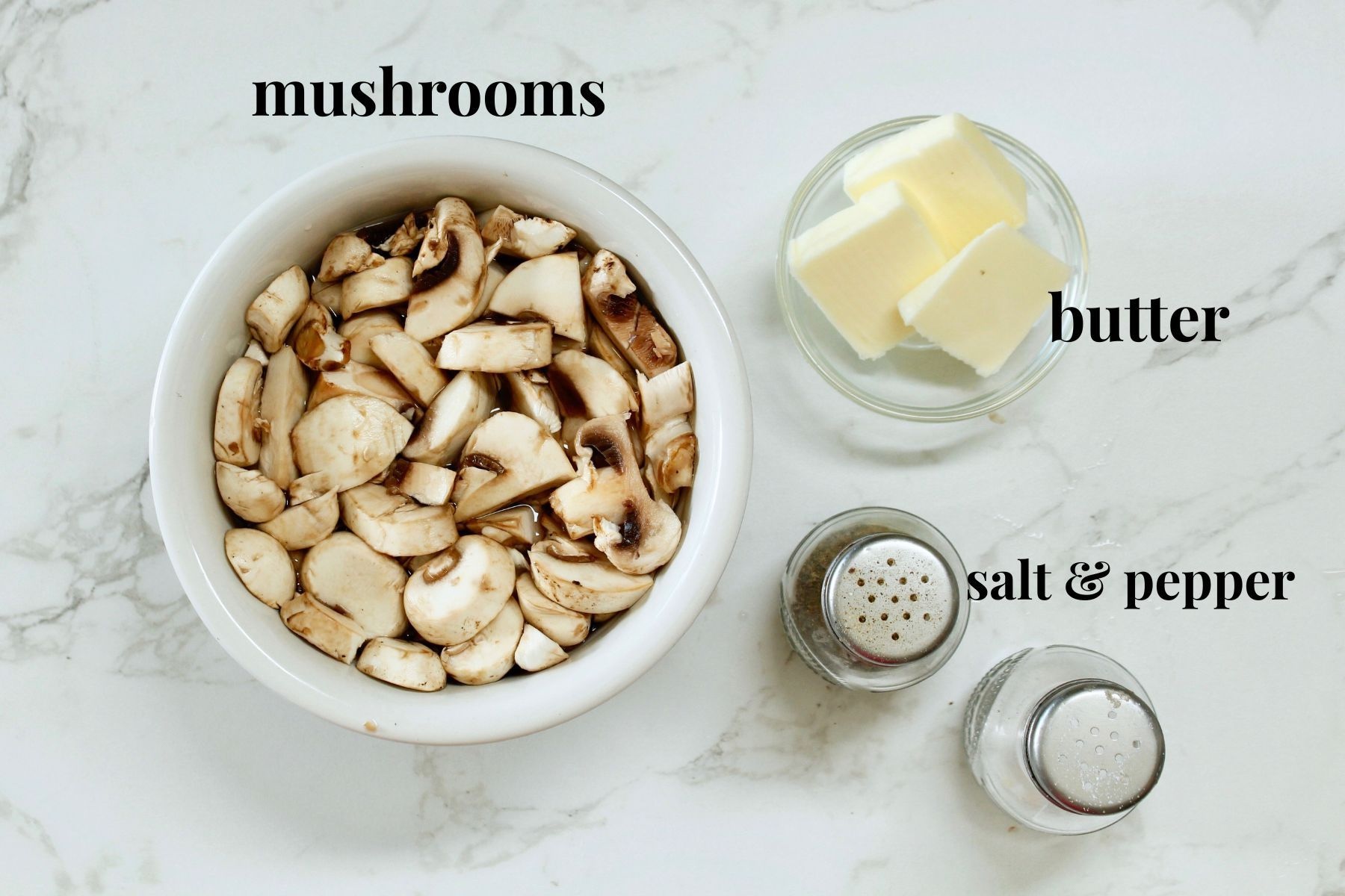 sautéed mushrooms, ingredients