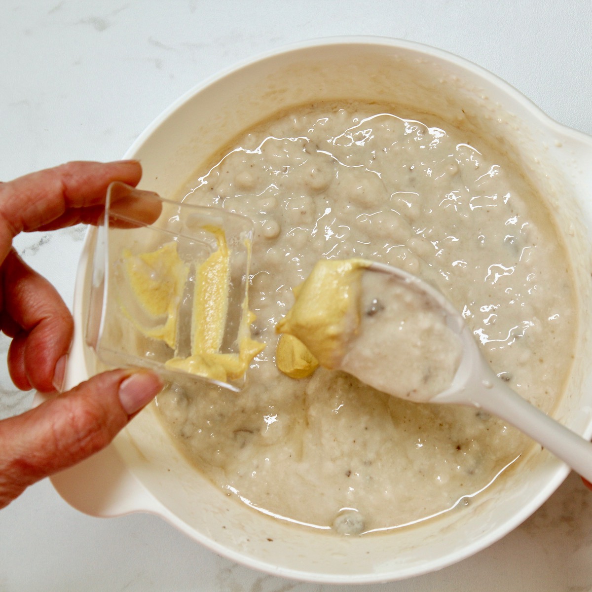 step 4. combine soup, mustard, broth