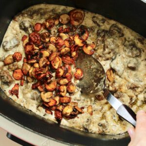 step 6. add mushrooms