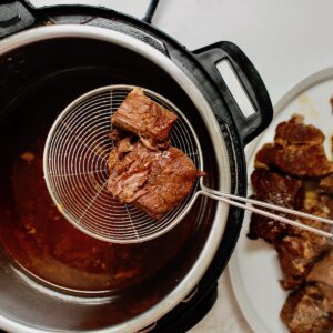 step 8. remove meat