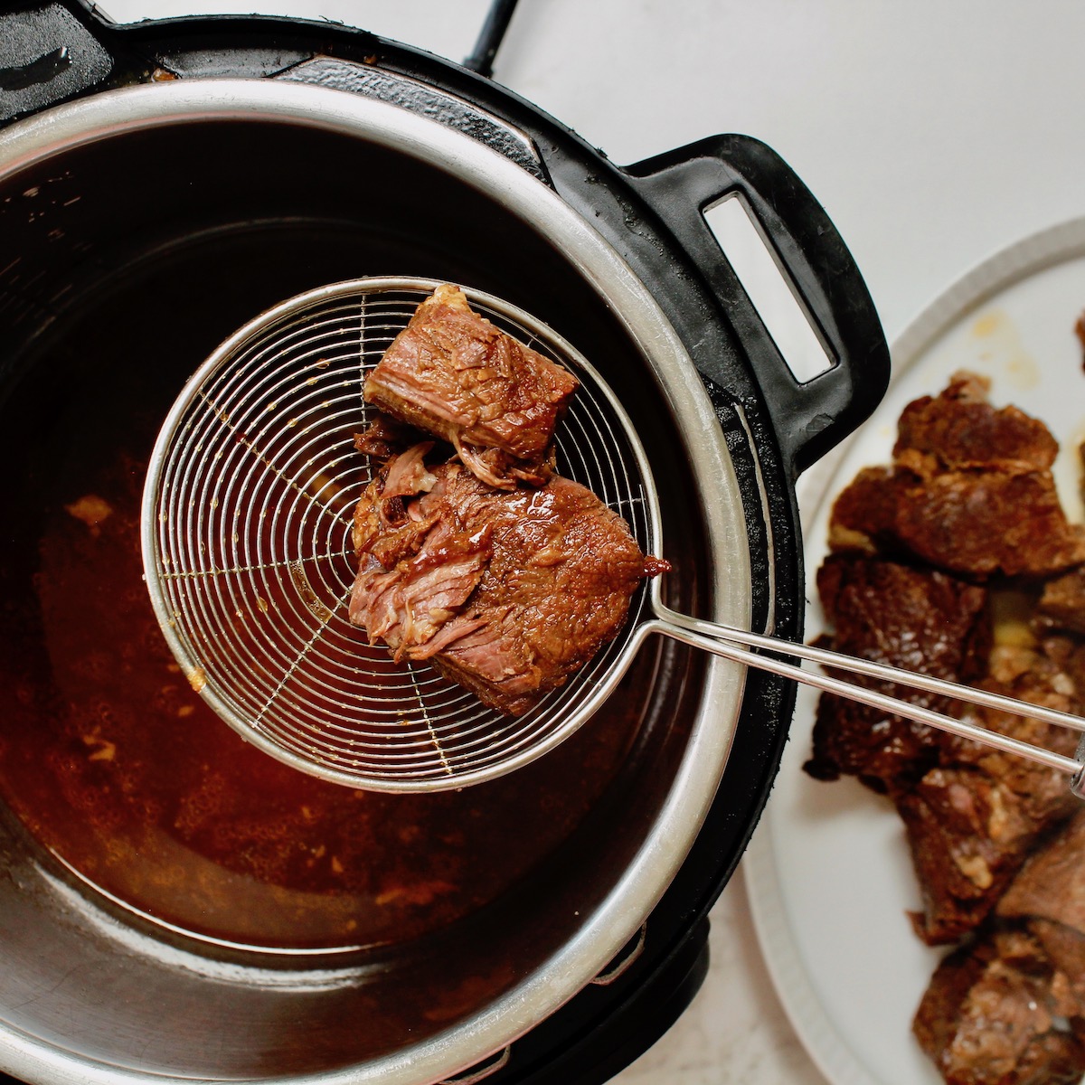 step 8. remove meat