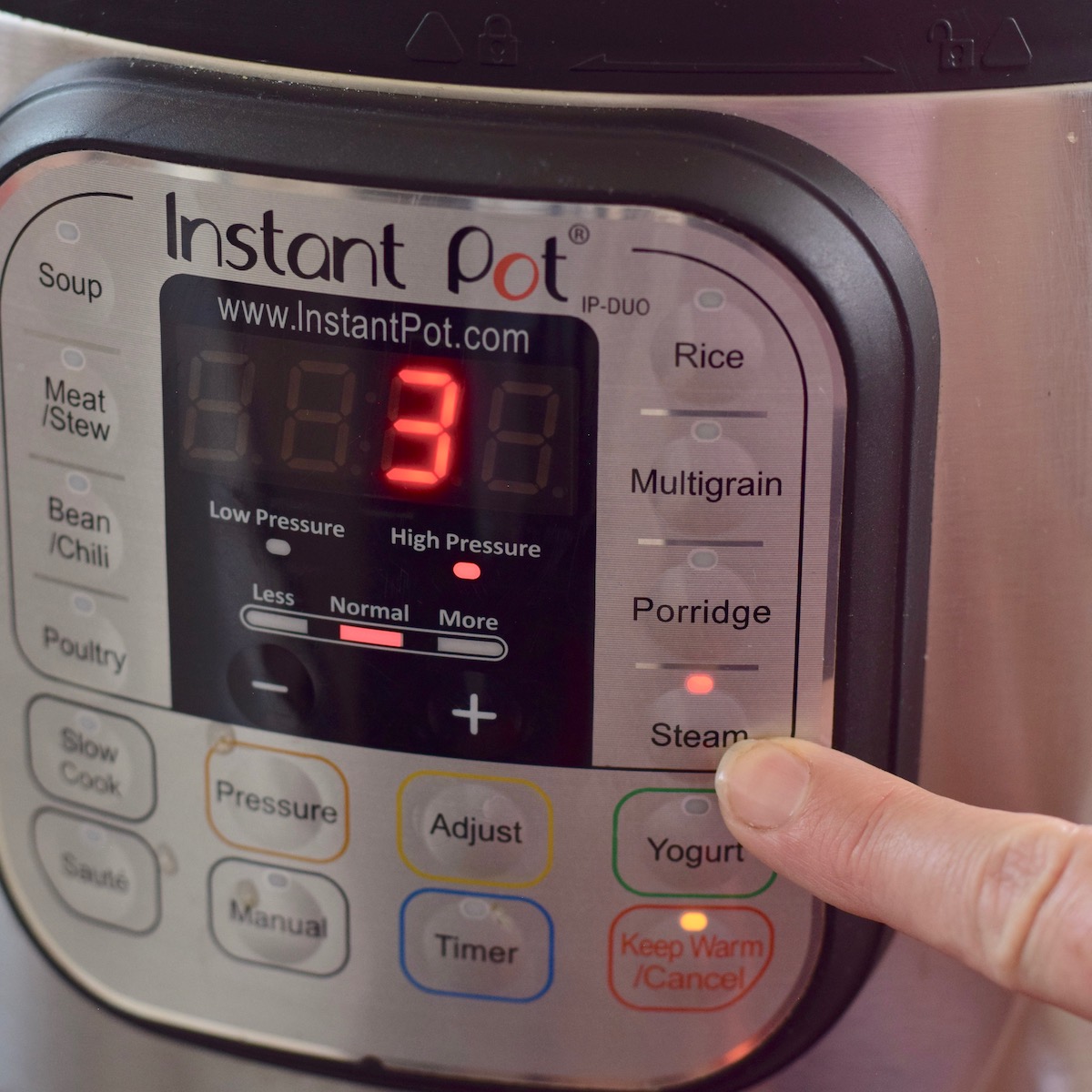 steam setting 3 minutes