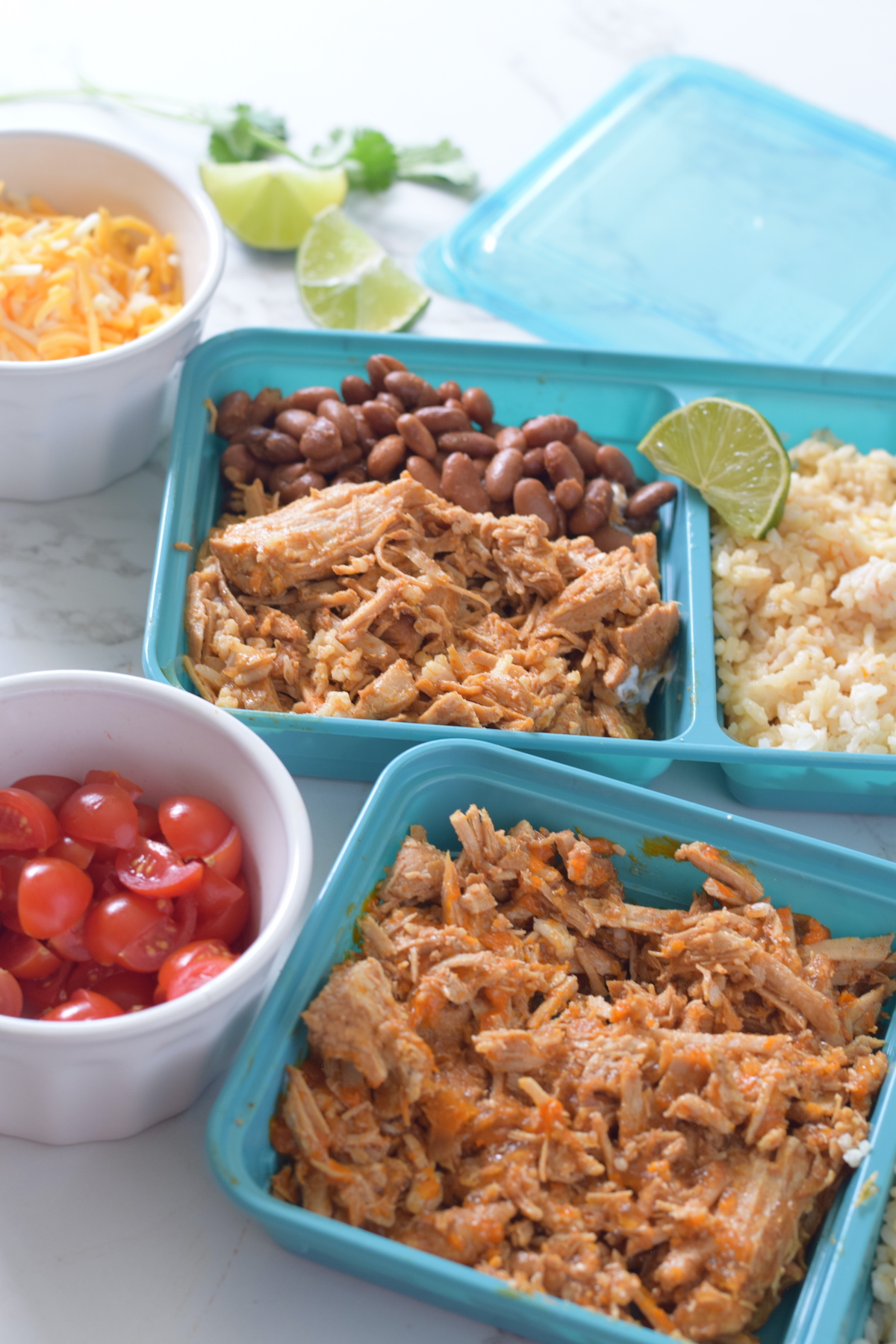 meal prep Cafe Rio pork