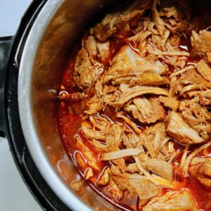 step 6. shred pork