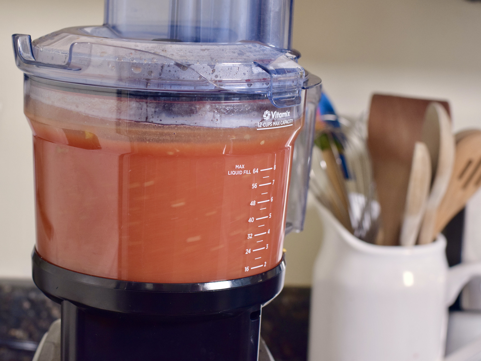 puree in food processor, wide