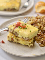 crockpot breakfast casserole, vertical